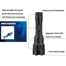 Tocha de mergulho CREE LED 5 Modo de memória