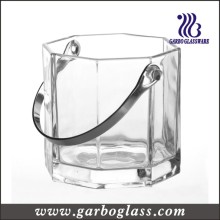 3L cubo de hielo de vidrio con pinzas (GB1903)