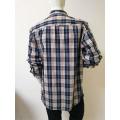 Men's Yarn Dye Long Sleeve Casual Shirt