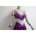 Purple latin dance dress