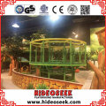 Jungle Theme Indoor Playground com enorme bola e rede de escalada