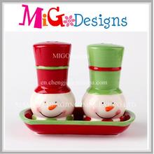 Presentes de Natal Atacado Ceramic Sal and Popper Shaker Set