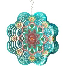 Multi Color Mandala Flower Wind Spinners