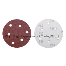 Red Round Hook & Loop Sanding Disc for Wooden Grinding Abrasive Disc