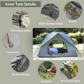 Двойная водонепроницаемая семейная палатка для кемпинга на открытом воздухе