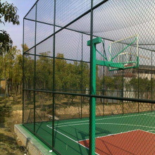 Powder coated chain link fence for school playground