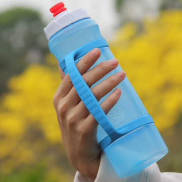 Maratón corriendo botella de agua deportiva | Hervidor de silicona