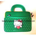 Elegante Hello Kitty impressão saco de laptop de neoprene com alça