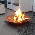 Outdoor round fire pit table
