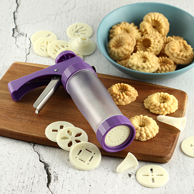 Stainless Steel ABS Cookie Stamp Gun set