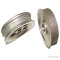 Roues abrasives plaquées diamantées