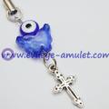 Evil Eye Butterfly Crucifix Phone Decoration Pendant