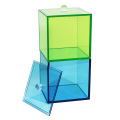 Acrylic Square Canister With Lid