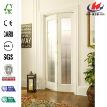 Full Frosted Glass Pine Interior Bi-Fold Door