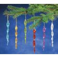 Glass Icicle Hanging Christmas Tree Ornament Christmas Decorations