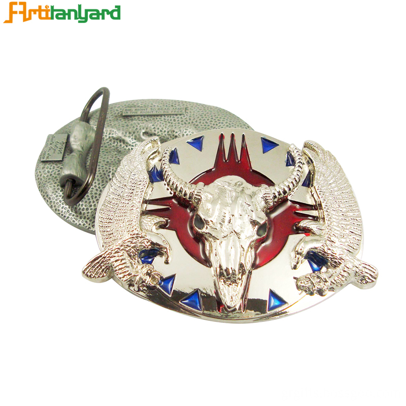 Metal Belt Buckle With Ox