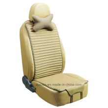 Car Seat Cushion Flat Shape Double Sides Use with Linen and Pleuche-Beige