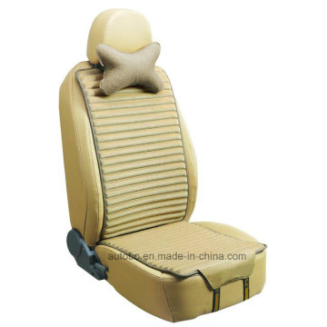 Siège auto coussin forme plate côtés Double utilisation avec linge et Pleuche-Beige