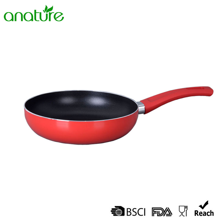 Pressed Non Stick Red Induction Cookware Set