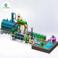 Waste tire and plastic Pyrolysis Oil Distillation Plant without smelling device