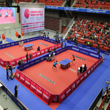 Revêtement de sol en PVC pour sports de tennis de table approuvé par l&#39;ITTF