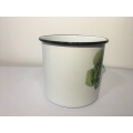 Enamelware Mug Vintage Vegetable Patten