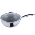 Stainless Steel Nonstick Wok Pan Easy Cleaning Cookware