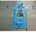 student raincoat with school bag place