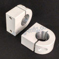 Extrusion en aluminium Usinage CNC Collier en aluminium avec poudrage en poudre Blanc