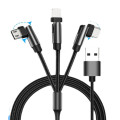 180 Degree Rotation 3 In 1 Usb Cable