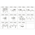 Aluminiumprofile 55mm Badezimmertür