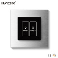 2 Gangs Light Switch Switch de l&#39;écran tactile Cadre en plastique (SK-T2300L2)