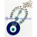 Turkish Horseshoe & Elephant Wall Hanging Amulet With Evil Eye Bead