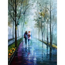 Handmade Palette Knife Modern Oil Painting on Canvas