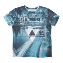 City printing on the t-shirt
