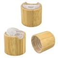 24/410 cosmetic packaing lotion bottle custom screw disc top caps bamboo