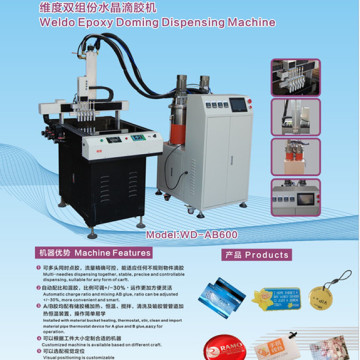 Máquina de dispensación de imán de domo epoxi