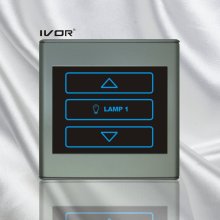 1 Gang Dimmer Schalter 400W in Kunststoff Umriss Rahmen (SK-T2300DH1)