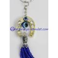 Israel Horseshoe evil eye keychain