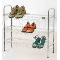 DIY ajustável Chrome Shoe Rack Fábrica do organizador (CJ-C1132)