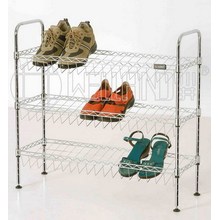 DIY ajustável Chrome Shoe Rack Fábrica do organizador (CJ-C1132)