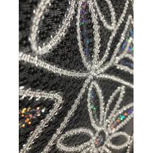 100% polyester tape sequin embroidery net fabric