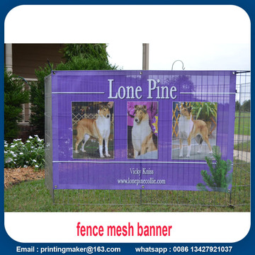 Commercial Grade Custom Printed Fence Screen Mesh Banner