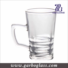Tasse en verre transparent de 100 ml avec poignée
