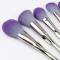 9 Pcs  Aluminum Handle Makeup Brush Set