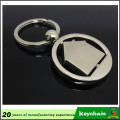 Metallhaus-geformter Immobilien-fördernder Keychain, Haus-Agent Souvenir Keychain