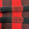 100%Polyester Sherpa Fleece with Chequer Jacquard Fabric