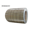 Wooden precoated metal coils