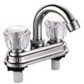 Chrome Plated Double Handle Basin ABS Faucet