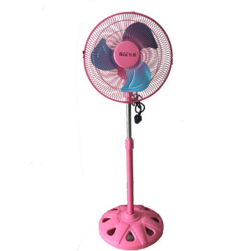 12 pulgadas soporte ventilador de ventilador pequeño ventilador plástico ventilador-rosa